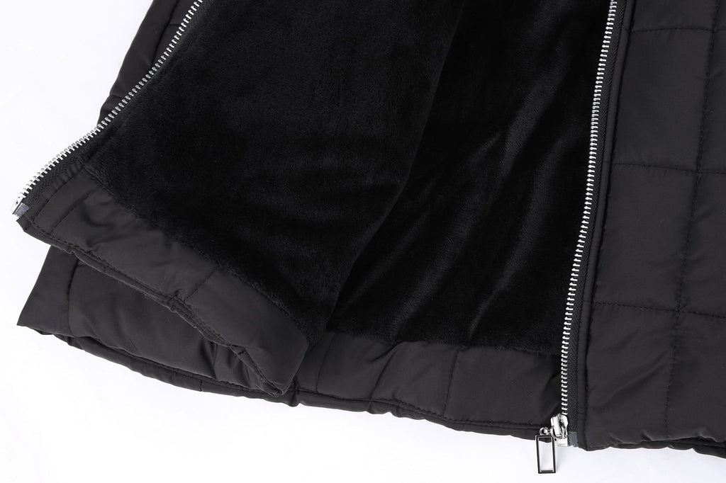 Hooded long-sleeved warm and velvet cotton jacket Pi-Mart