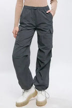 Loose Fit Parachute Cargo Pants