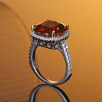 Original S925 Sterling Silver Ring 125 Carat High Carbon Diamond Padma