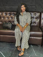 Joskaa Print 2 Piece Sets Women Hipster Lapel Full Sleeve Oversized Blouse and Wide Leg Pants Matching 2025 Y2K Streetwear Purplish Diva