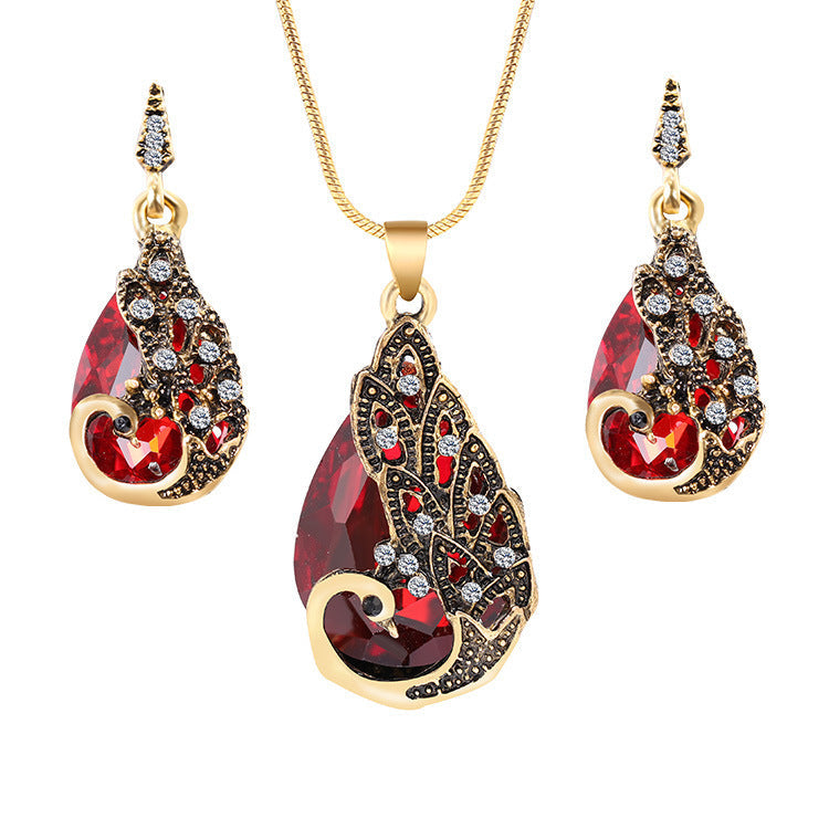 Pendant necklace earring set Pi-Mart