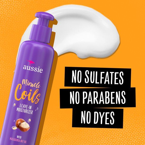 Aussie Miracle Coils Leave-In Moisturizer with Macadamia Nut Oil; 8.5 fl. oz EasyOptionXY LLC
