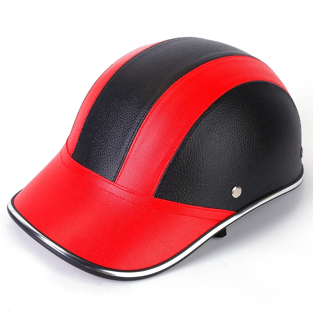 1Pc Safety Bicycle Helmet Adjustable Windproof Bike Helmet Sunshade Baseball Cap Anti-UV Cycling Motorcycle Hat Leather Helmet Lootquake LLC