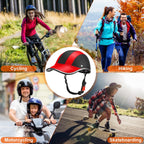 1Pc Safety Bicycle Helmet Adjustable Windproof Bike Helmet Sunshade Baseball Cap Anti-UV Cycling Motorcycle Hat Leather Helmet Lootquake LLC