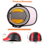 1Pc Safety Bicycle Helmet Adjustable Windproof Bike Helmet Sunshade Baseball Cap Anti-UV Cycling Motorcycle Hat Leather Helmet Lootquake LLC