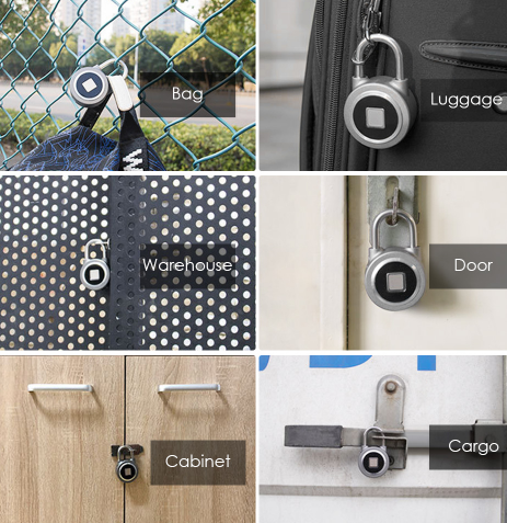 Smart lock fingerprint padlock mobile phone APP control Bluetooth unlocking luggage fingerprint lock trolley case fingerprint lock Pi-Mart