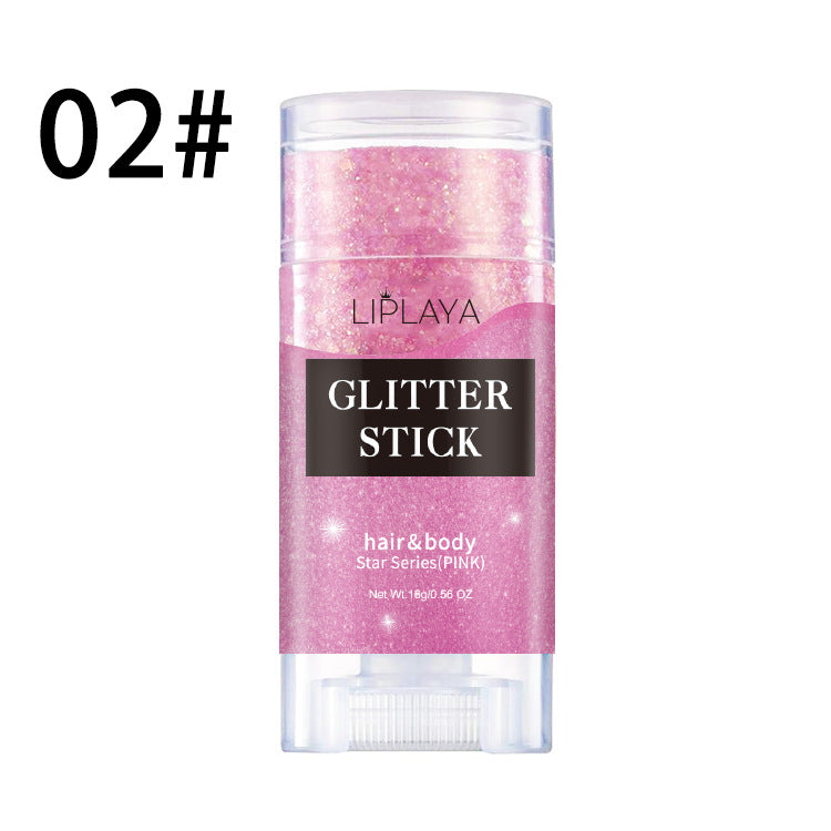 Sequins Stick Three-color Magic Eye Shadow Convenient Pi-Mart