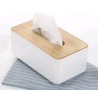 Original color oak paper towel pumping creative desktop wooden tissue box tray paper napkin storage box