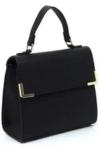 Vegan Leather Satchel - Top Handle Crossbody Bag | Femstylo