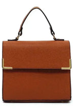 Vegan Leather Satchel - Top Handle Crossbody Bag | Femstylo