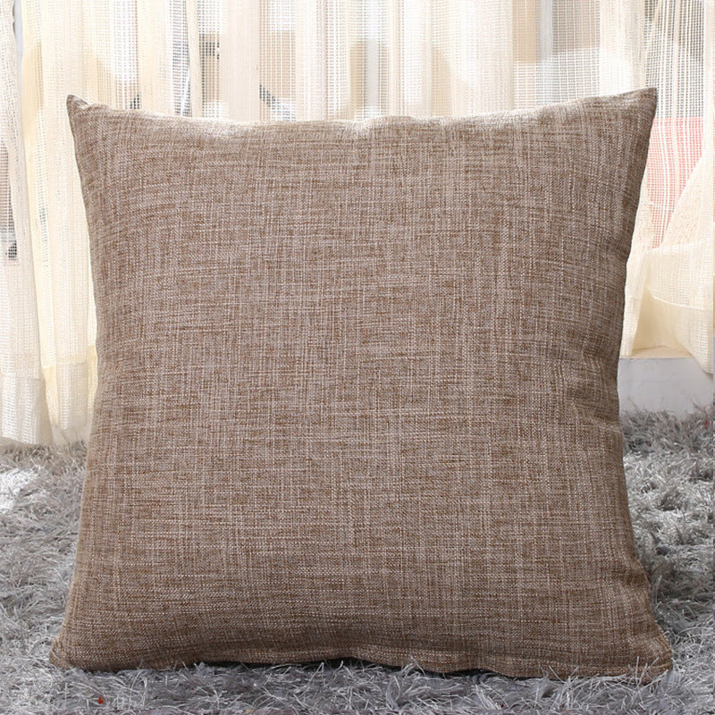Solid color pillow cushion sofa cushion pillowcase Pi-Mart