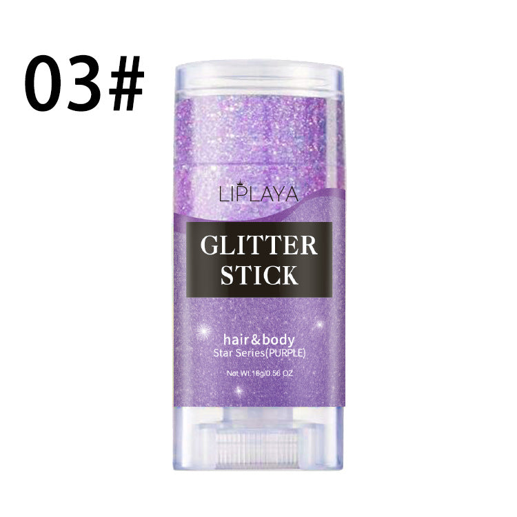 Sequins Stick Three-color Magic Eye Shadow Convenient Pi-Mart