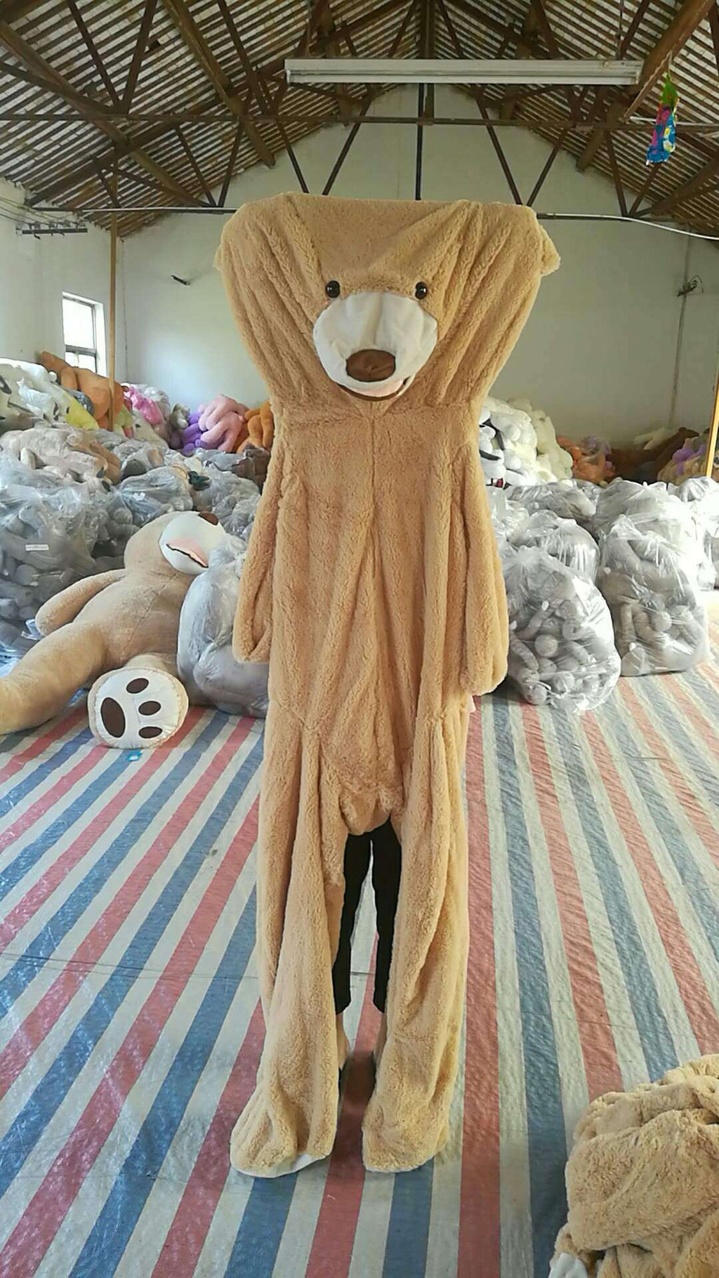 Giant Teddy Bear Plush Toy Huge  Soft Toys  Leather Shell Pi-Mart