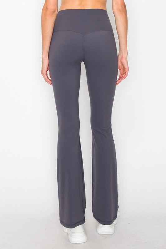 Women's Butterysoft Yoga Flare High Waisted Pants THRIXINE