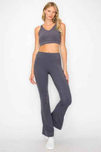 Women's Butterysoft Yoga Flare High Waisted Pants THRIXINE