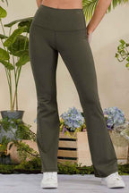 Women's Butterysoft Yoga Flare High Waisted Pants THRIXINE