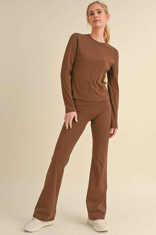 Women's Butterysoft Yoga Flare High Waisted Pants THRIXINE