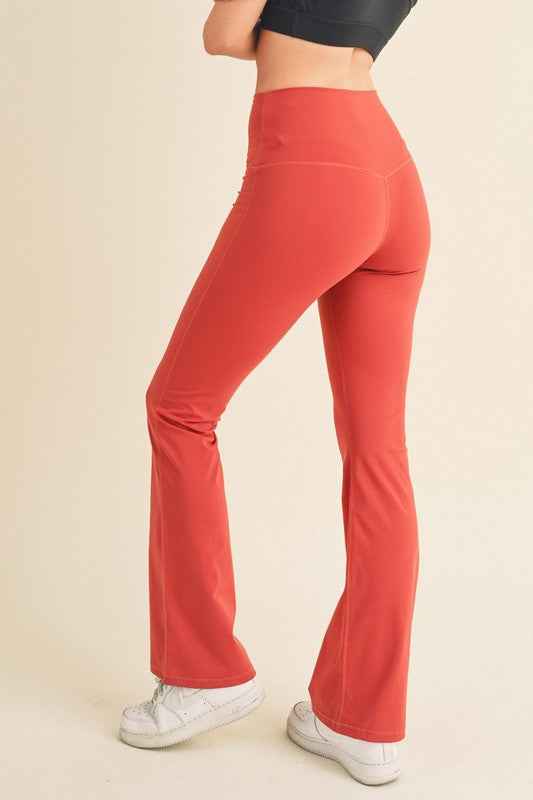 Women's Butterysoft Yoga Flare High Waisted Pants THRIXINE