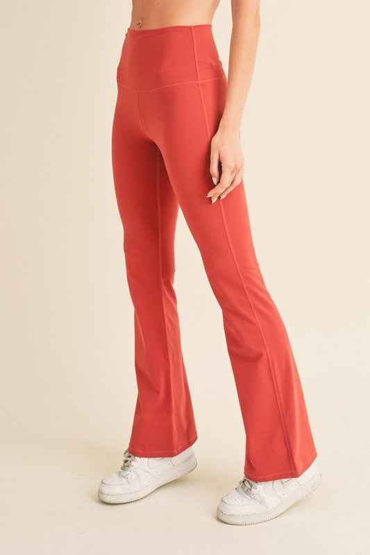 Women's Butterysoft Yoga Flare High Waisted Pants THRIXINE