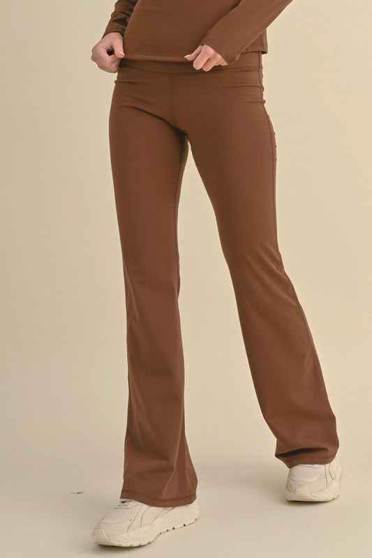 Women's Butterysoft Yoga Flare High Waisted Pants THRIXINE
