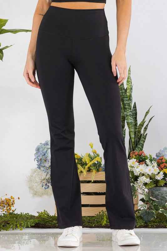 Women's Butterysoft Yoga Flare High Waisted Pants THRIXINE