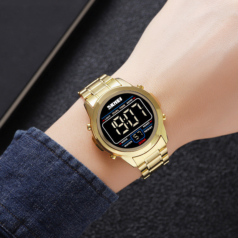 Men's Watch Multifunctional Waterproof Luminous Electronic Pi-Mart