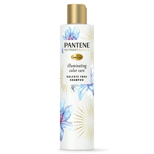 Pantene Sulfate Free Shampoo; Illuminating Shampoo with Biotin; Color Safe; 9.6 oz