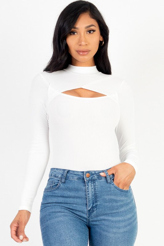 EdgeFlex Cutout Knit: Day-to-Night Bodysuit THRIXINE