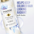 Pantene Sulfate Free Shampoo; Illuminating Shampoo with Biotin; Color Safe; 9.6 oz