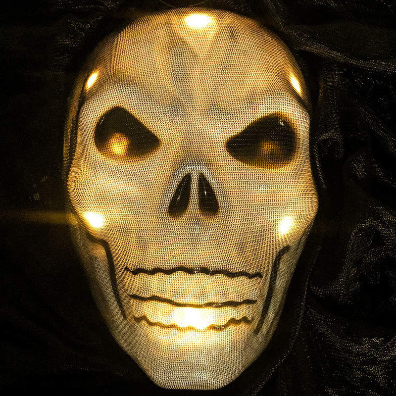 Halloween decoration, voice-activated glow, sound, horror, ghost mask, big hanging ghost, hanging ghost - SJB-DIAMOND ELITES