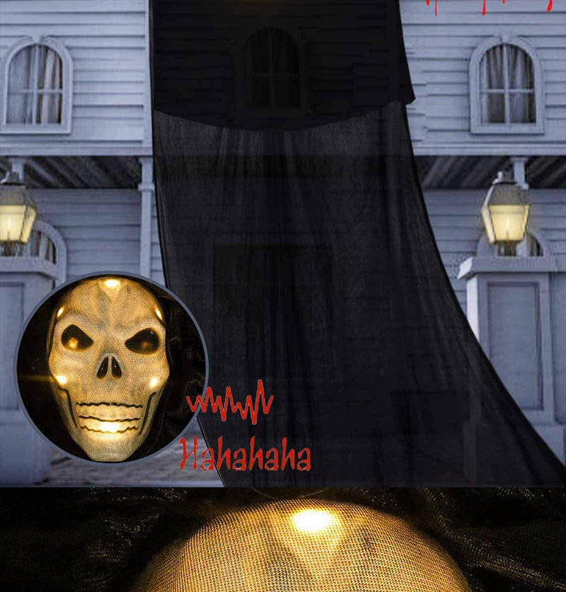 Halloween decoration, voice-activated glow, sound, horror, ghost mask, big hanging ghost, hanging ghost - SJB-DIAMOND ELITES