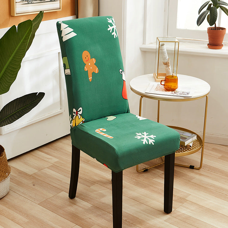 Chair Cover Cover Nordic Thick Elastic One Set Bedroom Hotel Restaurant Stool Cover Pi-Mart