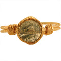 Natural green ghost twist ring