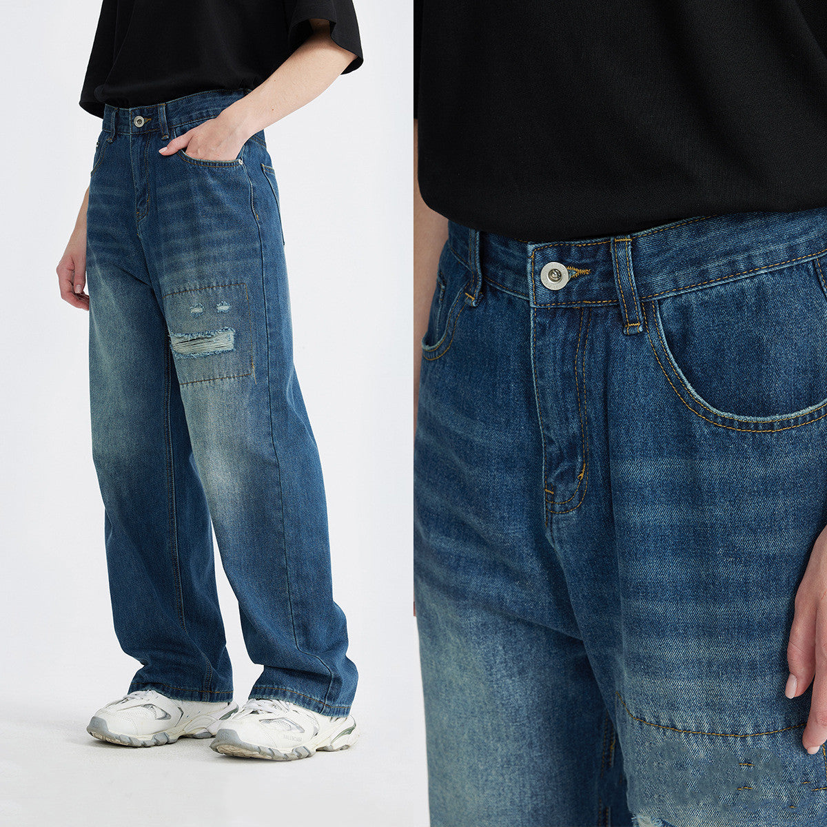 Fashion Loose Cool Vintage Jeans For Men Lootquake LLC