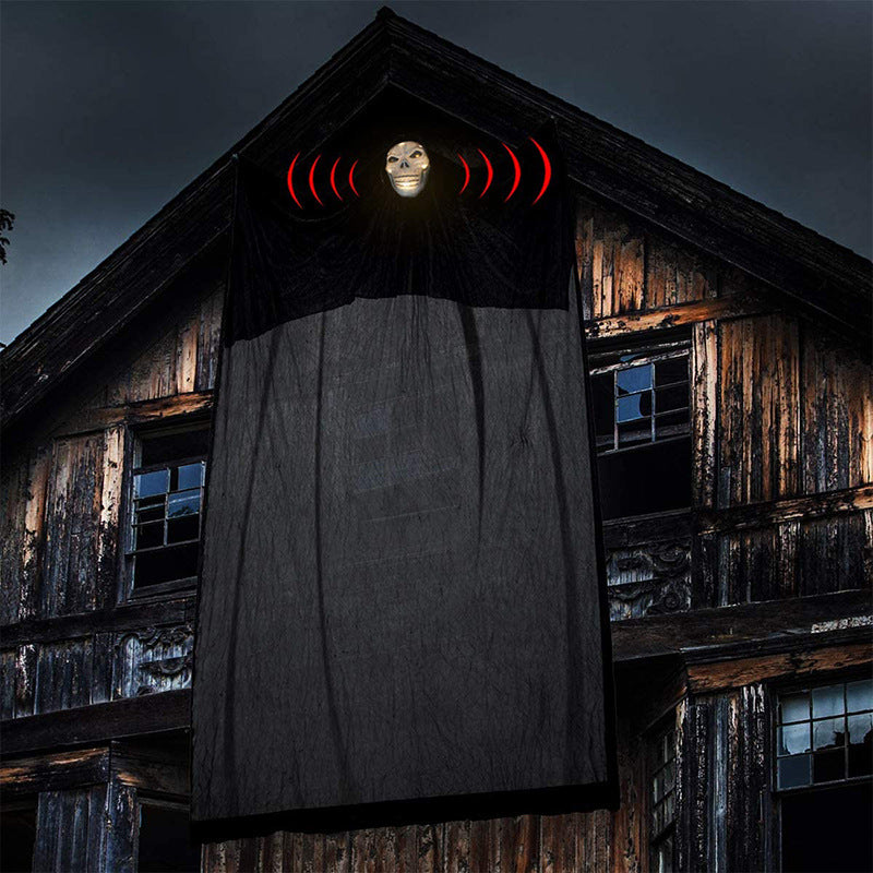 Halloween decoration, voice-activated glow, sound, horror, ghost mask, big hanging ghost, hanging ghost - SJB-DIAMOND ELITES