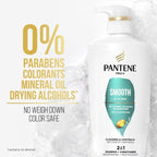 Pantene Pro-V Smooth and Sleek 2 in1 Shampoo and Conditioner; 17.9 oz