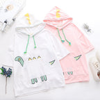 Ladies Hooded T-shirt Pi-Mart
