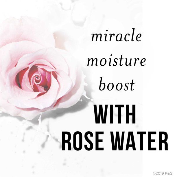 Pantene Nutrient Blends Miracle Moisture Boost Shampoo with Rose Water; Sulfate Free; 14.8 oz