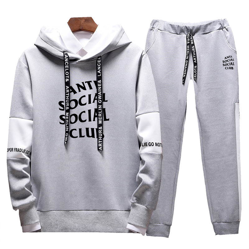 Hooded sweatshirt sports and leisure suit Pi-Mart