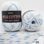 Three Section Dyed Multi-color Jacquard Score Lines With Medium Thick Lines