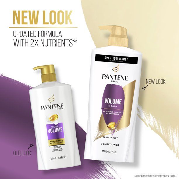 Pantene Pro-V Volume & Body Conditioner; 25.1 oz