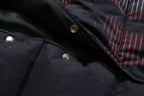 Winter thick loose digital portrait print jacket