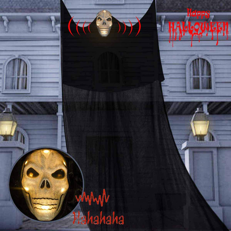 Halloween decoration, voice-activated glow, sound, horror, ghost mask, big hanging ghost, hanging ghost - SJB-DIAMOND ELITES