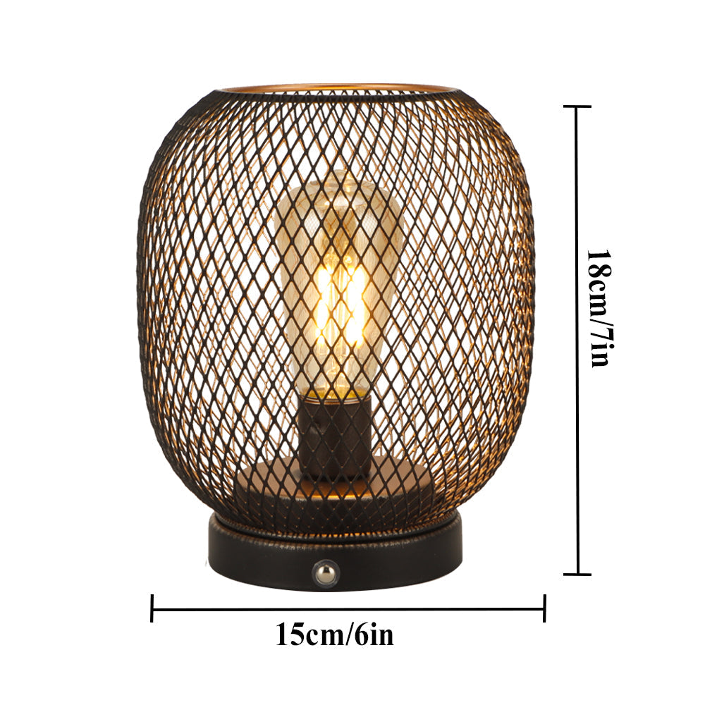 JHY DESIGN's 7"H Touch Adjustable Table Lamp(Metal Base, Bronze Round) Lootquake LLC