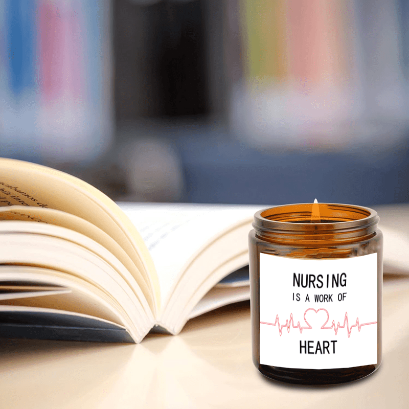 Lavender Scented Candle 5.3oz - Perfect Appreciation Gift for Nurses, Nursing Students, and Paramedics on Nurses' Day, Birthday, Graduation, or Thanksgiving - Unique and Meaningful Present, Women Men, Labor And Delivery, Nurs Lootquake LLC