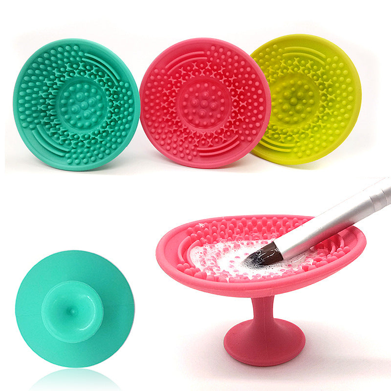 Makeup Brush Scrubbing Pad Makeup Brush Cleaning Pad Suction Cup Clean Cup Brush Pi-Mart