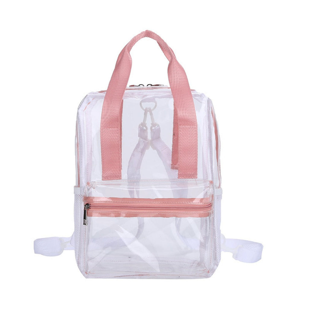 Waterproof PVC Backpack Purse with Clear Design, Durable and Stylish, Perfect for Travel, School, and Everyday Use School Bag Summer Waterproof PVC Beach Bag - SJB-DIAMOND ELITES
