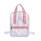 Waterproof PVC Backpack Purse with Clear Design, Durable and Stylish, Perfect for Travel, School, and Everyday Use School Bag Summer Waterproof PVC Beach Bag - SJB-DIAMOND ELITES