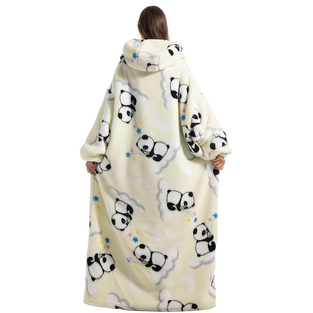 Cozy Shearling Wearable Blanket Hoodie - Soft, Warm Plush Sweatshirt with Large Pocket for Adults, Machine Washable, Comfy, Hoodie Blanket Lootquake LLC