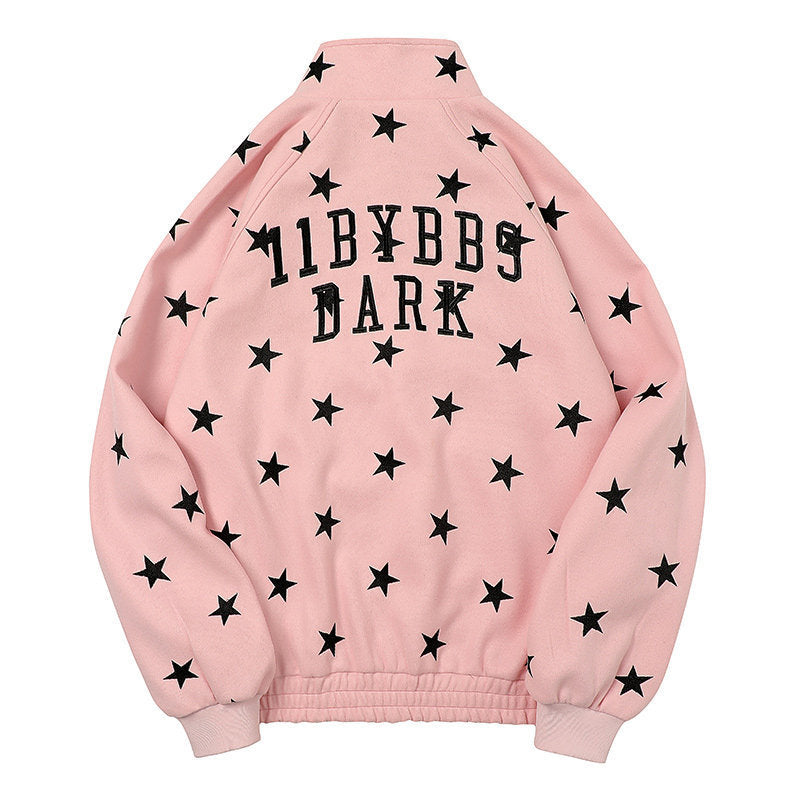 Autumn New Cardigans Star Hoodie Men Loose Pi-Mart